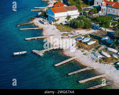 Vrnik, Lumbarda, Island Korčula Stock Photo