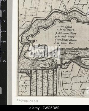 Northern Netherlands, Goch, Map of Goch, 1631-1632, Northern ...