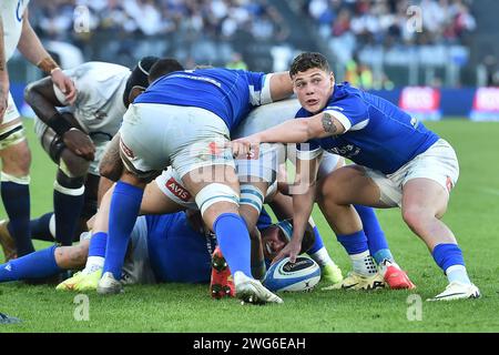 Rome, Italia. 03rd Feb, 2024. Alessandro Garbisi of Italy during the Six Nations rugby match between Italy and England at Stadio Olimpico in Rome on February 3rd, 2024. Photo Antonietta Baldassarre/Insidefoto Credit: Insidefoto di andrea staccioli/Alamy Live News Stock Photo