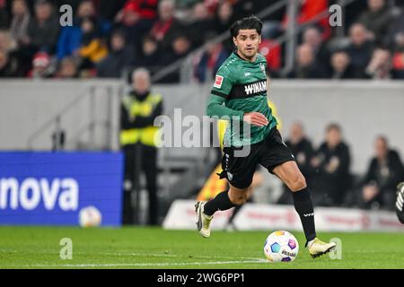 Freiburg Im Breisgau, Germany. 03rd Feb, 2024. Soccer: Bundesliga, SC Freiburg - VfB Stuttgart, Matchday 20, Europa-Park Stadium. Stuttgart's Mahmoud Dahoud in action. Credit: Harry Langer/dpa - IMPORTANT NOTE: In accordance with the regulations of the DFL German Football League and the DFB German Football Association, it is prohibited to utilize or have utilized photographs taken in the stadium and/or of the match in the form of sequential images and/or video-like photo series./dpa/Alamy Live News Stock Photo