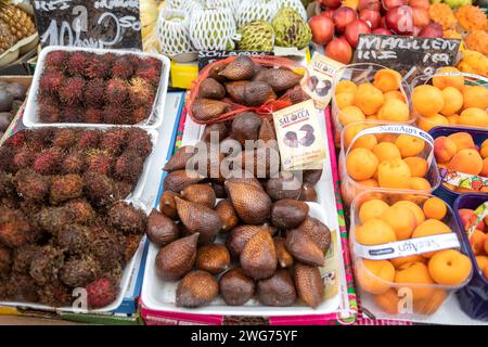 Snake Fruit, Fruit, Wiener Naschmarkt, Vienna, Austria Stock Photo