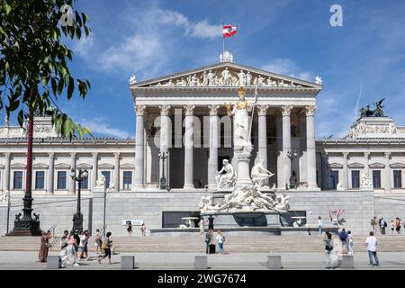 Parliament, Vienna, Austria Stock Photo