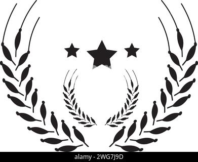 Wheat Ears for Award Icon - Stock Elements as EPS 10 File Stock Vector