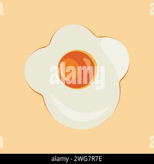 Egg vector illustration, Collection of whole, broken, fried, yolks, eggshells and boiled eggs. Whole and broken white and yellow fresh raw eggs. Stock Vector