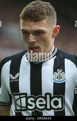 Newcastle on Saturday 3rd February 2024. Newcastle United's Kieran Trippier during the Premier League match between Newcastle United and Luton Town at St. James's Park, Newcastle on Saturday 3rd February 2024. (Photo: Michael Driver | MI News) Credit: MI News & Sport /Alamy Live News Stock Photo