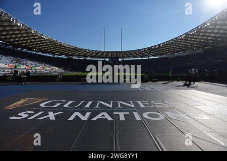 Rome, Italy. 03rd Feb, 2024. Rome, Italy 03.02.2024: Guinness Six Nations 2024 rugby match between ITALY vs ENGLAND at Stadio Olimpico on February 03, 2024 in Rome, Italy. Credit: Independent Photo Agency/Alamy Live News Stock Photo