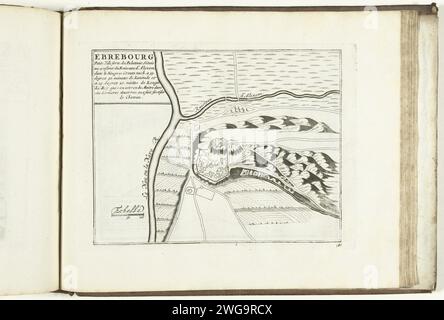 Map of Ebrébourg, 1726, 1726 print Map of the reinforcements around the town of Ebrébourg in Rheinland-Pfalz. Plate no. 181 in part VIII of the print work: Les Forces de l'Europe, Asie, Afrique et Amerique ... Comme Aussi Les Cartes des Côtes de France et d'Espagne from 1726, this first part with 238 by hand numbered Plates of renowned strong cities and fortresses in the context of the Spanish War of Succession 1701-1713. For the most part, these records have been copied to the anonymous French records of renowned strong cities and forces: in Les Forces de l'Europe and in: Le Theater de la Gue Stock Photo