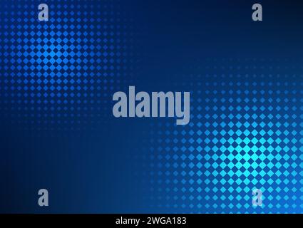 Abstract background Square geometric shapes, sized in pixels, arranged together to form dimensions and emphasize shades of light. Hi-tech, wallpaper, Stock Vector