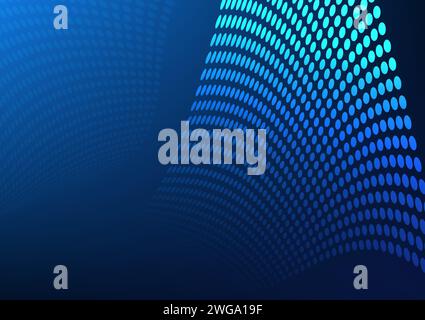 Abstract background Lines of points put together to form a curve with interesting dimensions. Wallpaper, Screen, Presentation, Vector Illustration. Stock Vector