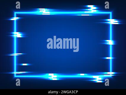Abstract technology background square geometric shape It is distinctive, modern, hi-tech, digital work, wallpaper, illustration, vector. Stock Vector