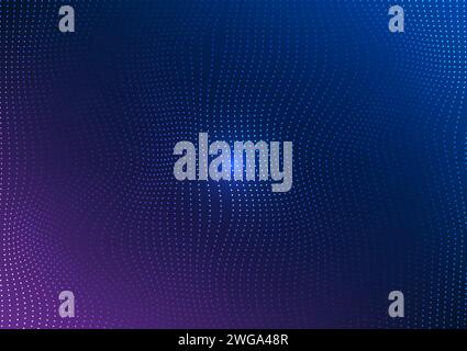 Abstract background, collection of wave dot lines. Give interesting dimensions, wallpapers, screens, presentations, illustrations, vectors Stock Vector