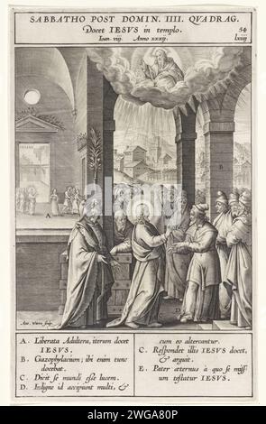 Christ and the adulterous woman, Antonie Wierix (II), After Bernardino ...