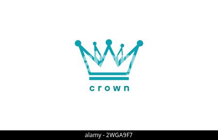 crown concept vector logo design Stock Vector