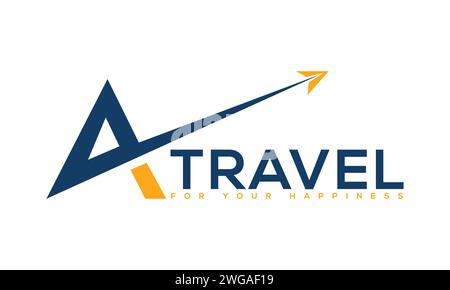 A Letter Logo Design. Unique and Modern A Logo Design. Stock Vector