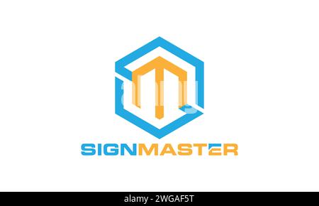 Sm Letter Logo Design. Creative SM Logo Design. Stock Vector