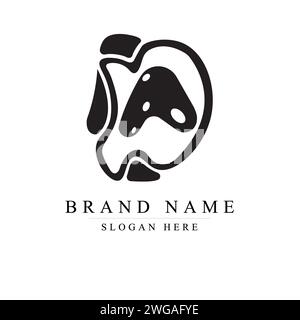 initials letter DA logo design vector illustration template, Initial letter DA logo Stock Vector