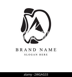 Creative DA letter vector logo design, AD Monogram vector sign, DA Character logotype symbol Stock Vector
