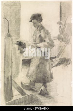 Factory boy at work, Anthon Gerhard Alexander van Rappard, 1868 - 1892 ...