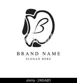 Letter BD Logo Template Design, DB Vector Illustration Design Editable Resizable Stock Vector