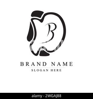 Letter BD Logo Template Design, DB Vector Illustration Design Editable Resizable Stock Vector