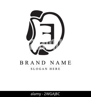 Letter BD Logo Template Design, DB Vector Illustration Design Editable Resizable Stock Vector
