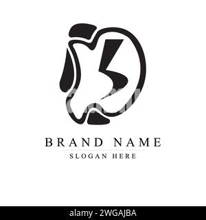 initials letter DB logo design vector illustration template, Initial letter DB logo Stock Vector