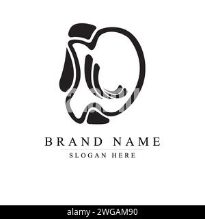 initials letter DC logo design vector illustration template, Initial letter DC logo Stock Vector