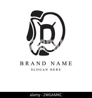 Letter DD logotype monoline Technology, digital, electronics, chip, connection concept, DD Modern Logo Technology for Business Stock Vector