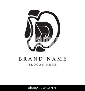 DC Cooperation Abstract Vector Sign, DC Symbol or Logo Template. Hand Shake Incorporated in Letter DC Concept Stock Vector