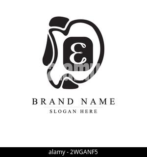 Modern and unique letter DT initials logo design, Initial lowercase letter logo dt, monogram rounded shape, Modern Abstract Letter DT logo, td logo Stock Vector