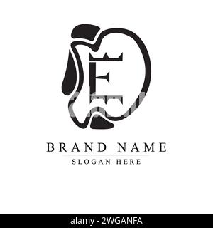Modern and unique letter DT initials logo design, Initial lowercase letter logo dt, monogram rounded shape, Modern Abstract Letter DT logo, td logo Stock Vector