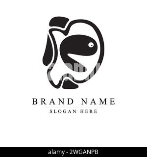 Modern and unique letter DT initials logo design, Initial lowercase letter logo dt, monogram rounded shape, Modern Abstract Letter DT logo, td logo Stock Vector