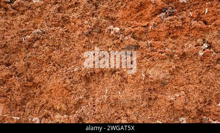 Reddish orange clay which is usually used as a raw material for crafts Stock Photo