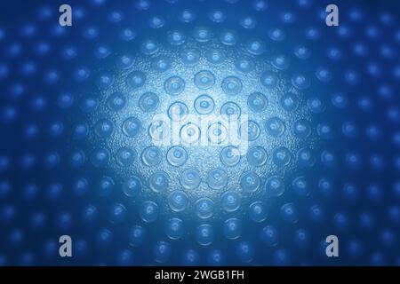 Blue abstract background with spots and highlighted center, wash to the edges of the image. Stock Photo