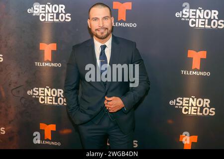 El Senor De Los Cielos Tv Series Season 9 Premiere February1, 2024, Mexico City, Mexico: Rafael Amaya attends the red carpet for El Senor de los Cielos TV Series Season 9 at Casa Abierta Monte de Piedad. Mexico City Mexico Copyright: xFranciscoxMoralesxxEyepixxGroupx Stock Photo