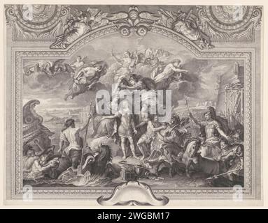 Gravure Originale Thomassin (1652-1732) – Statue Mythologie Versailles 1710