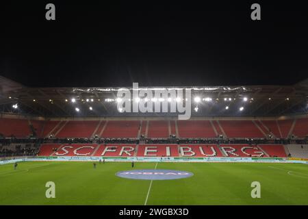 ©PHOTOPQR/VOIX DU NORD/Thierry Thorel ; 03/02/2024 ; Fribourg en Brisgau, le 3 fevrier 2024 - rencontre de la Bundesliga a l'Europa Park Stadion entre le Sc Freiburg et le VfB Stuttgart - Photo : Thierry Thorel / La Voix du Nord  Freiburg im Breisgau, February 3, 2024 - Bundesliga match at the Europa Park Stadion between SC Freiburg and VfB Stuttgart - Stock Photo