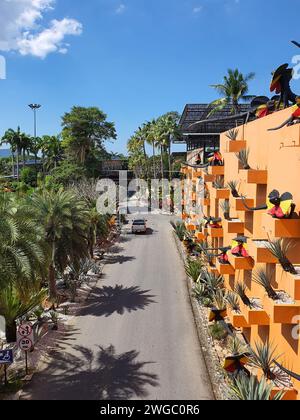 Pattaya, Thailand - December 10, 2023: Nong Nooch Tropical Botanical Garden, Pattaya, Thailand in a sunny day Stock Photo