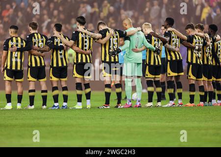 Arnhem, Netherlands. 04th Feb, 2024. ARNHEM, NETHERLANDS - FEBRUARY 4: players of Vitesse during the Dutch Eredivisie match between Vitesse and Go Ahead Eagles at Gelredome on February 4, 2024 in Arnhem, Netherlands. (Photo by Henny Meijerink/BSR Agency) Credit: BSR Agency/Alamy Live News Stock Photo