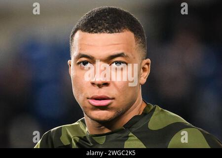 Strasbourg, France, France. 2nd Feb, 2024. Kylian MBAPPE of PSG during the Ligue 1 match between Racing Club de Strasbourg and Paris Saint-Germain (PSG) at La Meinau Stadium on February 02, 2024 in Strasbourg, France. (Credit Image: © Matthieu Mirville/ZUMA Press Wire) EDITORIAL USAGE ONLY! Not for Commercial USAGE! Stock Photo