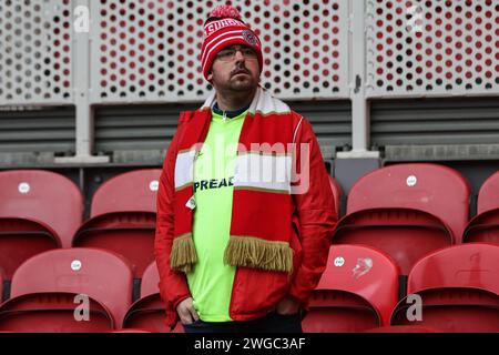 Middlesbrough, UK. 04th Feb, 2024. Sunderland fans arrive during the Sky Bet Championship match Middlesbrough vs Sunderland at Riverside Stadium, Middlesbrough, United Kingdom, 4th February 2024 (Photo by Mark Cosgrove/News Images) in Middlesbrough, United Kingdom on 2/4/2024. (Photo by Mark Cosgrove/News Images/Sipa USA) Credit: Sipa USA/Alamy Live News Stock Photo