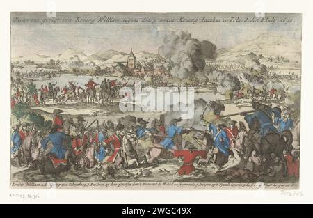 Battle Of The Boyne, 1690, 1692 - 1694 Print Battle Of The Boyne River 