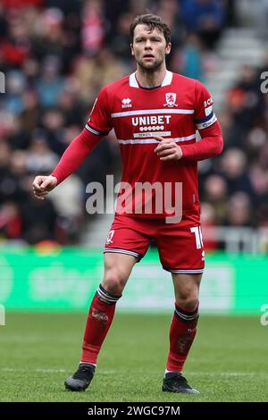 Middlesbrough, UK. 04th Feb, 2024. Jonathan Howson of Middlesbrough during the Sky Bet Championship match Middlesbrough vs Sunderland at Riverside Stadium, Middlesbrough, United Kingdom, 4th February 2024 (Photo by Mark Cosgrove/News Images) in Middlesbrough, United Kingdom on 2/4/2024. (Photo by Mark Cosgrove/News Images/Sipa USA) Credit: Sipa USA/Alamy Live News Stock Photo