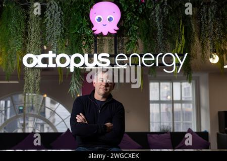 Greg Jackson Founder & CEO Octopus Energy, Launched in 2016, the Group now serves 7.2 million customers across 18 countries, photographed in London UK Stock Photo