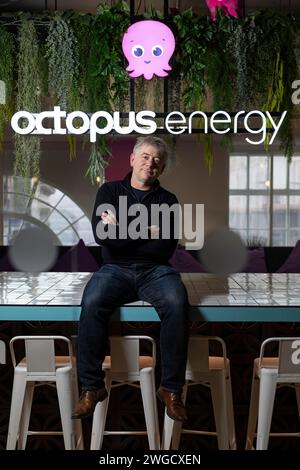 Greg Jackson Founder & CEO Octopus Energy, Launched in 2016, the Group now serves 7.2 million customers across 18 countries, photographed in London UK Stock Photo