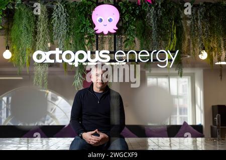 Greg Jackson Founder & CEO Octopus Energy, Launched in 2016, the Group now serves 7.2 million customers across 18 countries, photographed in London UK Stock Photo
