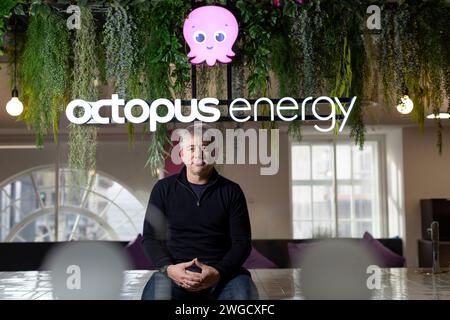Greg Jackson Founder & CEO Octopus Energy, Launched in 2016, the Group now serves 7.2 million customers across 18 countries, photographed in London UK Stock Photo