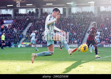 Nottingham Forest's Neco Williams during the Premier League match at the Vitality Stadium, Bournemouth. Picture date: Sunday February 4, 2024. Stock Photo