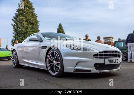 2011 Aston Martin DBS V12, on display at the Bicester Heritage Scramble on 8th October 2023. Stock Photo