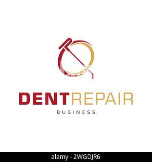 Dent Repair Icon Logo Design Template Stock Vector